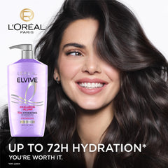 L'Oreal Paris textura del champú espumoso que limpia sin resecar las hebras