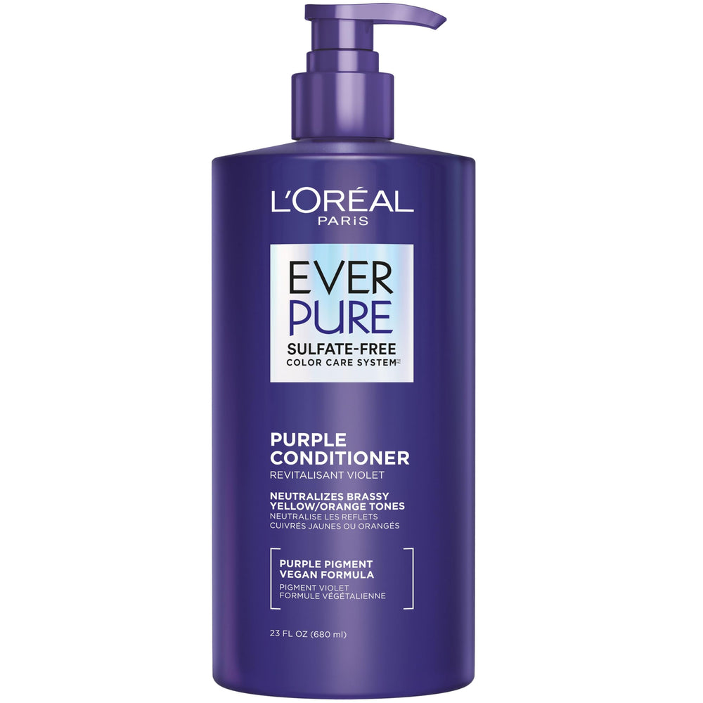 L'Oreal Paris EverPure frente del empaque mostrando beneficio de neutralizar tonos