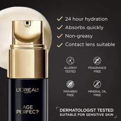 L'Oreal Paris aplicación con dedos en contorno ocular para reducir ojeras