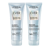 L'Oreal Paris EverPure frente del pack mostrando champú y acondicionador, limpieza y color cuidada