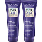 L'Oreal Paris set frontal mostrando champú y acondicionador para tonos fríos