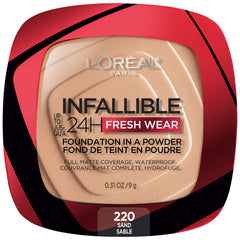L'Oreal Paris envase frontal del polvo Infallible con acabado mate y cobertura duradera