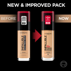L'Oreal Paris gota de textura ligera que muestra cobertura modulable
