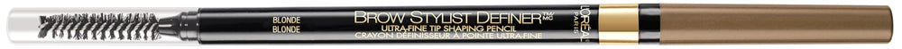 L'Oreal Paris lápiz de cejas frontal mostrando empaque y pack de dos
