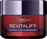 L'Oreal Paris frasco frontal mostrando la mascarilla revitalift y su beneficio hidratante