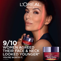 L'Oreal Paris textura de crema cercana hidratación ligera y absorción rápida