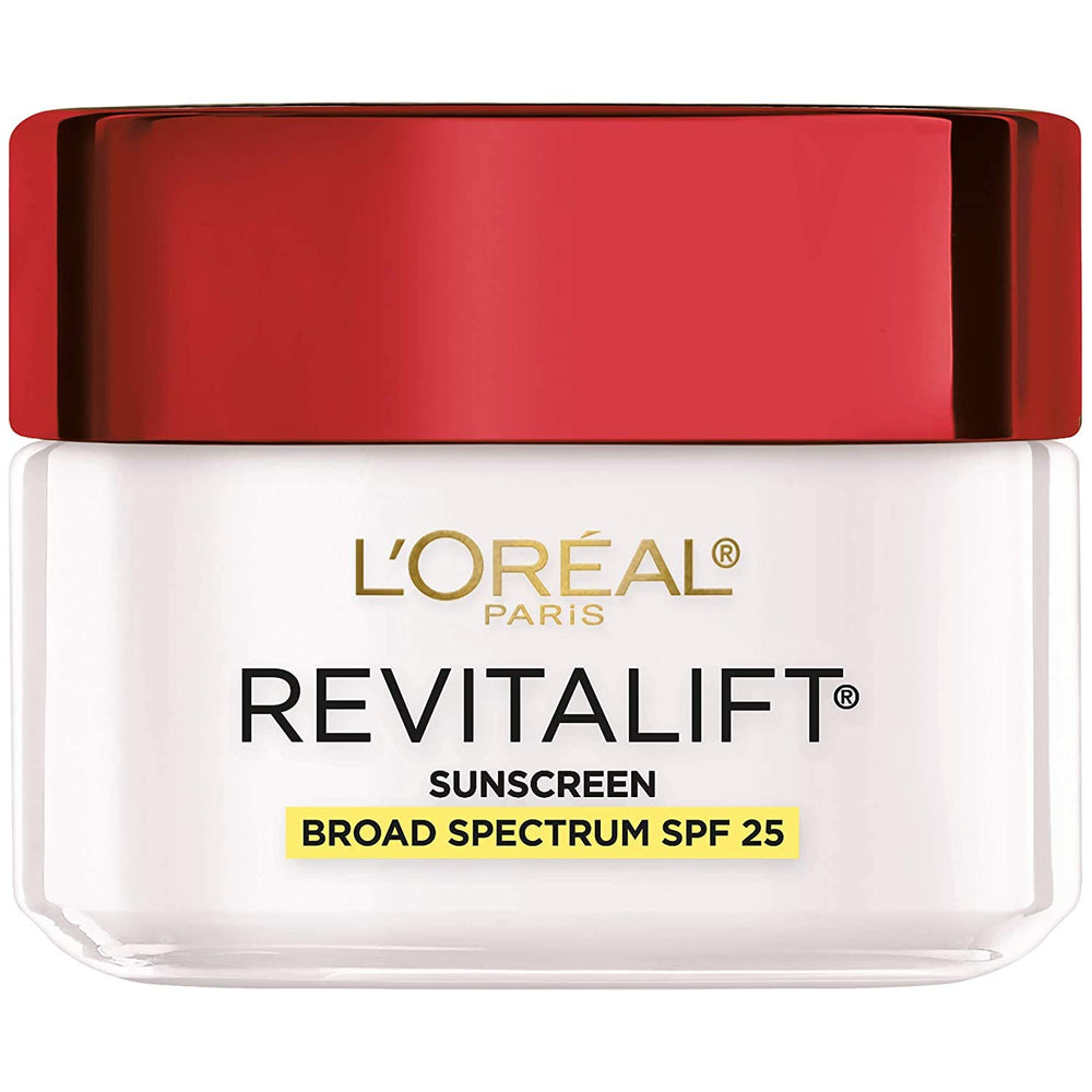 L'Oréal Paris frente del envase mostrando etiqueta y beneficios SPF 25
