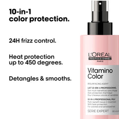 L'Oréal Professionnel Paris producto en uso durante secado aportando brillo