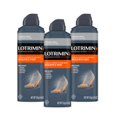 Lotrimin frontal pack de tres latas, alivio antifúngico rápido