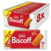 Lotus Biscoff frente del paquete mostrando el diseño y conveniencia