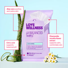 Love Wellness toallitas dentro de un bolso mostrando portabilidad