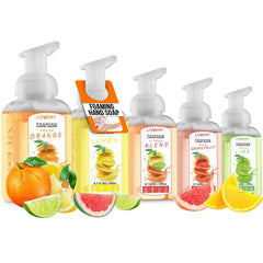 Lovery vista frontal del envase con dispensador y diseño claro