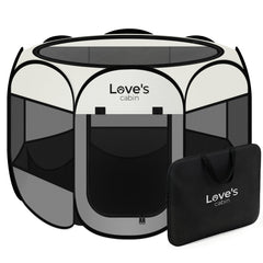 Love's cabin corral frontal gris mostrando apertura y forma segura