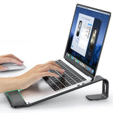 LOXP soporte frontal mostrando elevación y perfil ergonómico