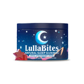 LullaBites frente del envase mostrando diseño y cantidad 60 gomitas