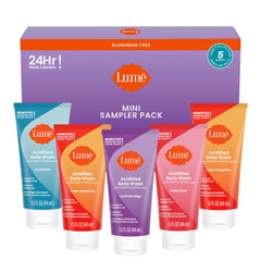 Lume envase frontal del pack mini con cinco fragancias, ideal para probar