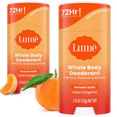 Lume Clean Tangerine frontal del empaque mostrando el producto y su fragancia