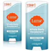 Lume packaging frontal mostrando el stick crema y beneficio de control de olor