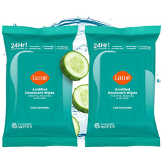 Lume paquete frente pepino mostrando diseño y cantidad 45 toallitas