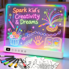 LUMIBOARD vista frontal del panel iluminado para dibujo creativo