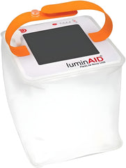 LuminAID Nova frontal empaquetada, compacta y fácil de guardar