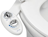 LUXE Bidet NEO 185 vista frontal mostrando diseño elegante y fácil montaje