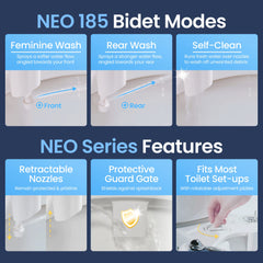 LUXE Bidet instalado en inodoro demostrando montaje sencillo