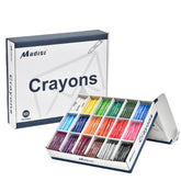 Madisi caja frontal con 900 crayones, organización y ahorro