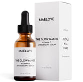 MAELOVE Glow Maker frontal mostrando el envase y brillo natural