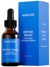 MAELOVE Peptide Squad envase frontal mostrando diseño y tamaño