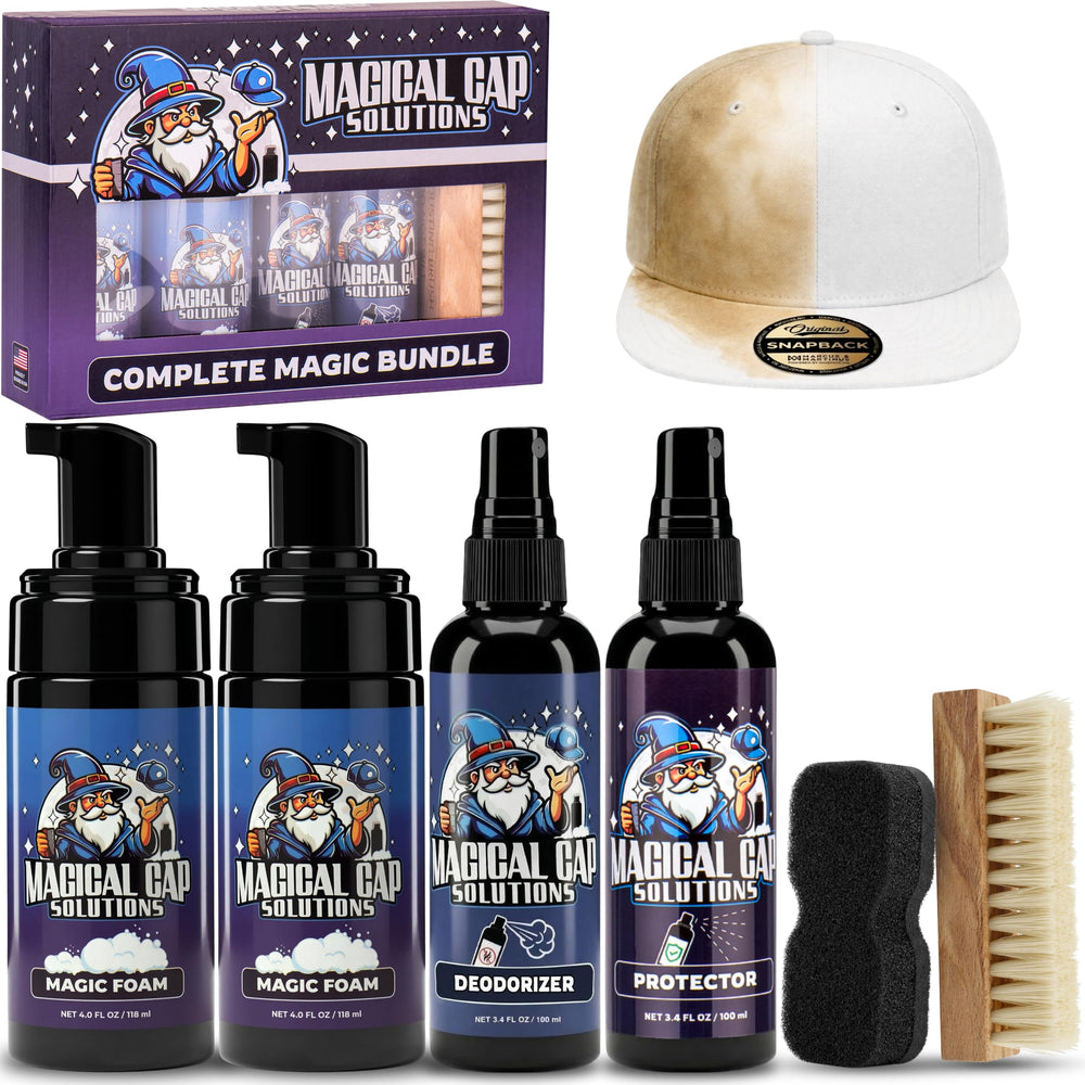 MAGICAL CAP SOLUTIONS kit frontal mostrando todos los componentes y beneficios