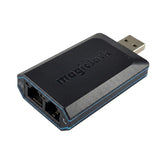 magicJack frontal del adaptador mostrando el diseño compacto y facilidad de uso
