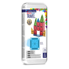 MAGNA-TILES estuche metálico frontal que facilita guardar y transportar las piezas