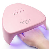 Makartt lámpara frontal compacta mostrando diseño y tamaño portátil