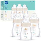 MAM biberón frontal pack mostrando diseño y capacidad 6 oz beneficios durabilidad