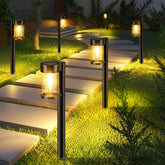 Mancra vista frontal del paquete de 10 luces mostrando diseño elegante y amplitud