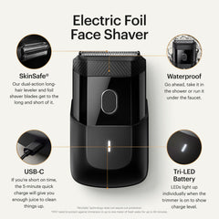 MANSCAPED close-up del cabezal dual que mejora precisión y seguridad