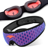Manta Sleep embalaje frontal mostrando el antifaz y beneficios