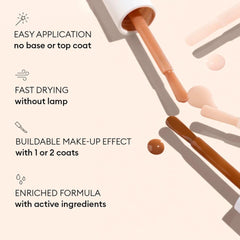 Manucurist detalle de uña lisa sobre cerámica mostrando beneficio alisador