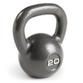 MARCY kettlebell 20 lb vista frontal mostrando forma compacta y estabilidad