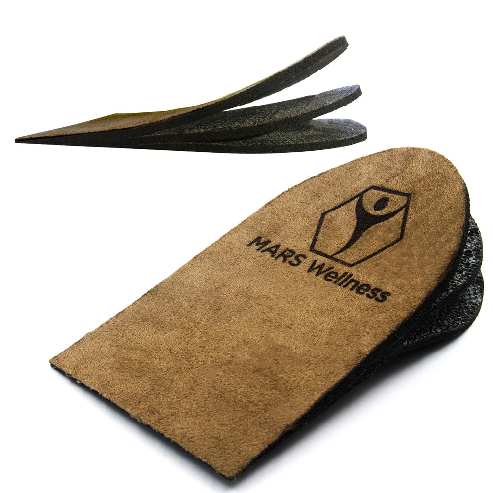 MARS WELLNESS alza de talón frente del empaque mostrando el pack de 2 útil para equilibrio