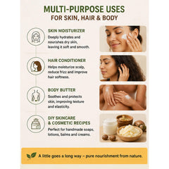 Mary Tylor Naturals textura cremosa de manteca de karité, fácil absorción y masaje