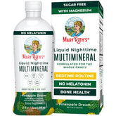 MARYRUTH'S botella frontal mostrando formato líquido y beneficios veganos