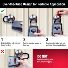 Master Lock interior con hasta cinco llaves organizadas con seguridad