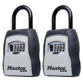 Master Lock 5400EC2 vista frontal mostrando diseño resistente y cierre seguro