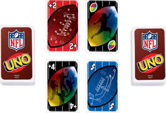 Mattel Games personas jugando UNO NFL, entretenimiento en grupo