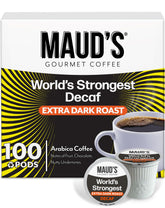 MAUD'S caja frontal mostrando 100 cápsulas y calidad robusta