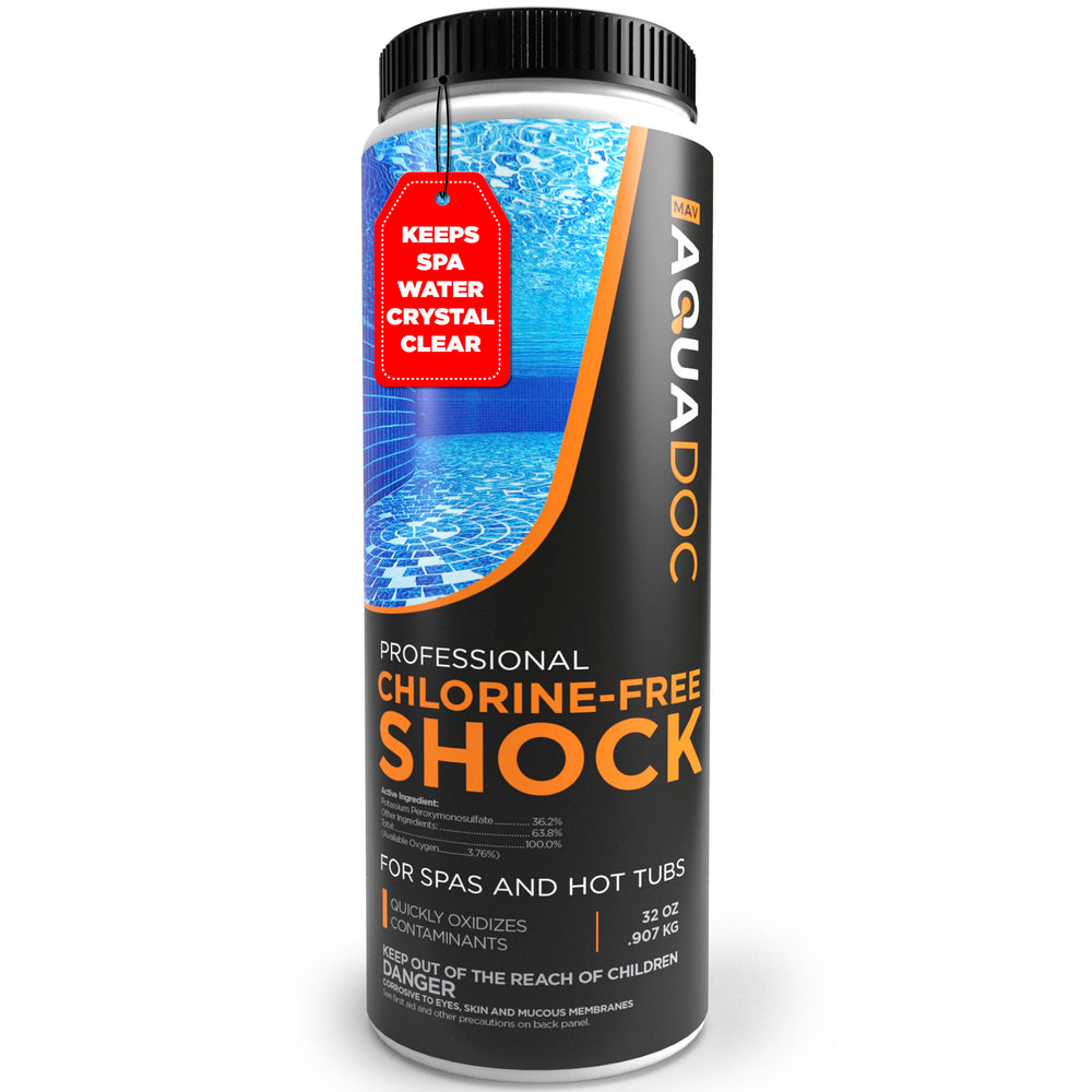 MAV AquaDoc envase frontal 32oz mostrando etiqueta y beneficio claridad