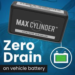 Max Cylinder unidad instalada bajo el tablero demostrando instalación limpia