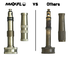 MAXFLO textura y cierre de latón para durabilidad y uso prolongado